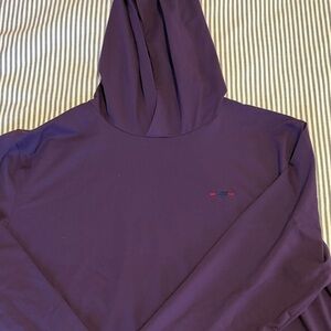 Sugarloaf sun hoodie. Plum. Size L